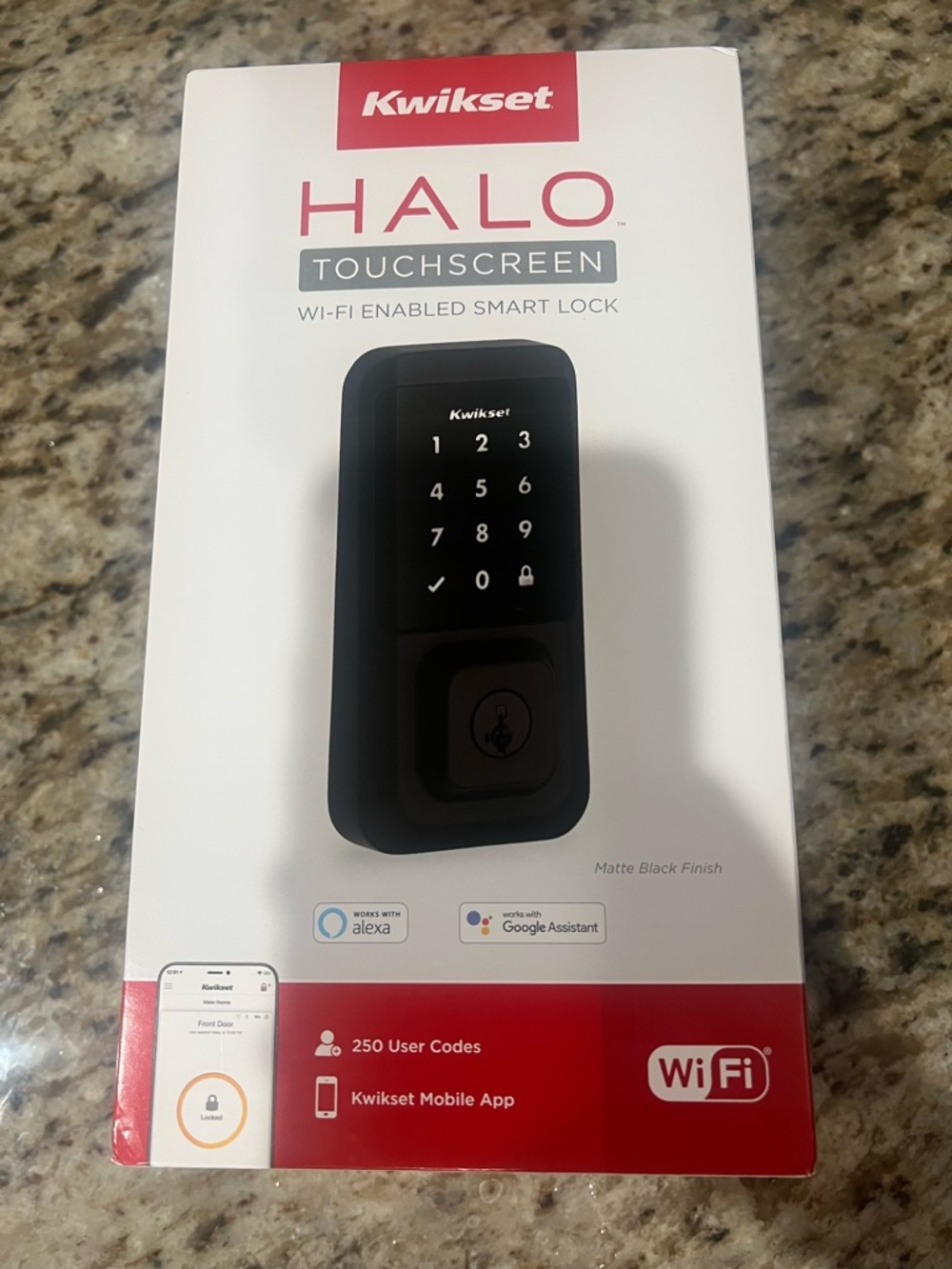 Kwikset Halo Touchscreen Wi‑Fi Smart Lock - Matte Black